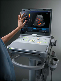 Portable Toshiba Viamo Ultrasound Machine